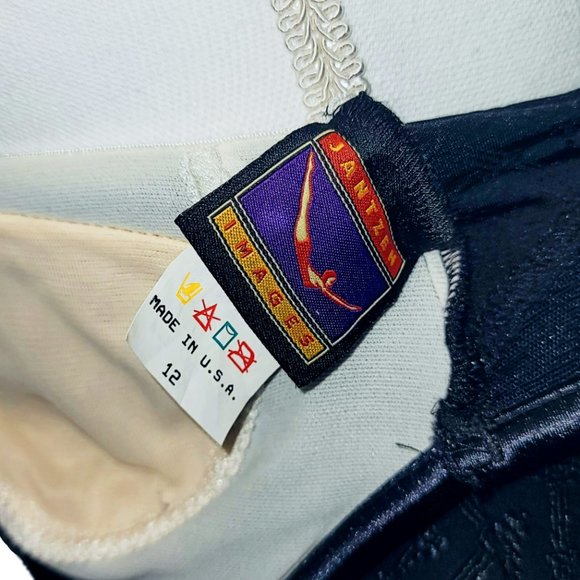 Jantzen Images Womens Vintage Mesh High Neck Plunge 1 Piece Bathing Swim Suit 12 - Picture 8 of 9